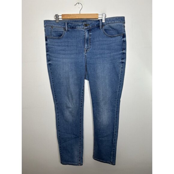 Talbots Flawless Women’s Jeans Slim Ankle Denim Plus Size 16W - Picture 1 of 10